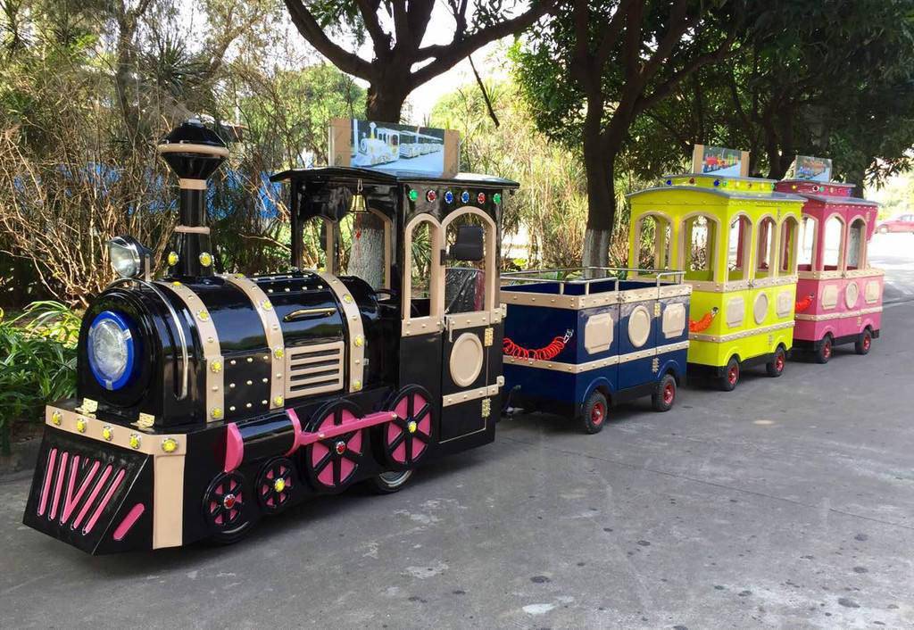 西峰景区广商场无轨观光小火车电动儿童游乐设备小火车可坐人户外玩具
